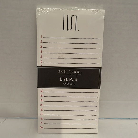 Rae Dunn Desk Set Paperweight Plate Notepad EUC - Picture 3 of 5